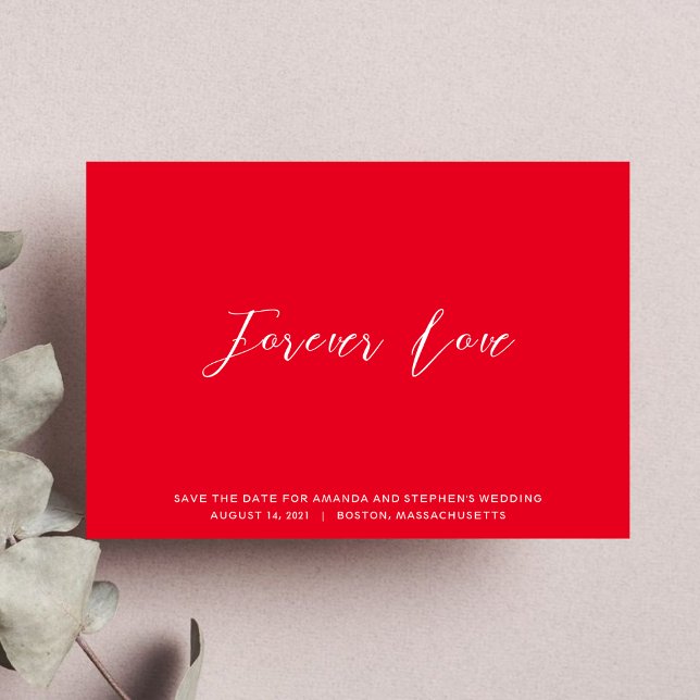 Reserve A Data Tipografia Elegante Rosa Vibrante Casamento (Criador carregado)