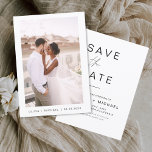 Reserve A Data Tipografia Elegante Salva a Data Foto Minimalista<br><div class="desc">Casamento Salve os Cartões de Data que têm uma foto na frente. Os Cartões salve a data contêm uma moderna tipografia cursiva escrita escrita escrita escrita escrita escrita escrita escrita que é elegante,  simples e moderna a ser usada depois da simples celebração do dia de casamento minimalista.</div>