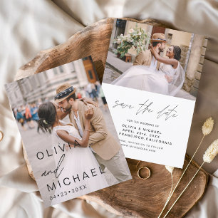 Reserve A Data Tipografia Elegante Salve a Data Foto Minimalista