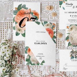 Reserve A Data Tipografia Floral Clássica e Elegante para Casamen