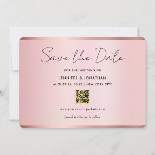 Reserve A Data Tipografia Script Save The Date Chic Dourado Rosa