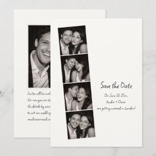 Reserve A Data Tira de Cabine de Fotos Escrita à Mão Casamento Mi