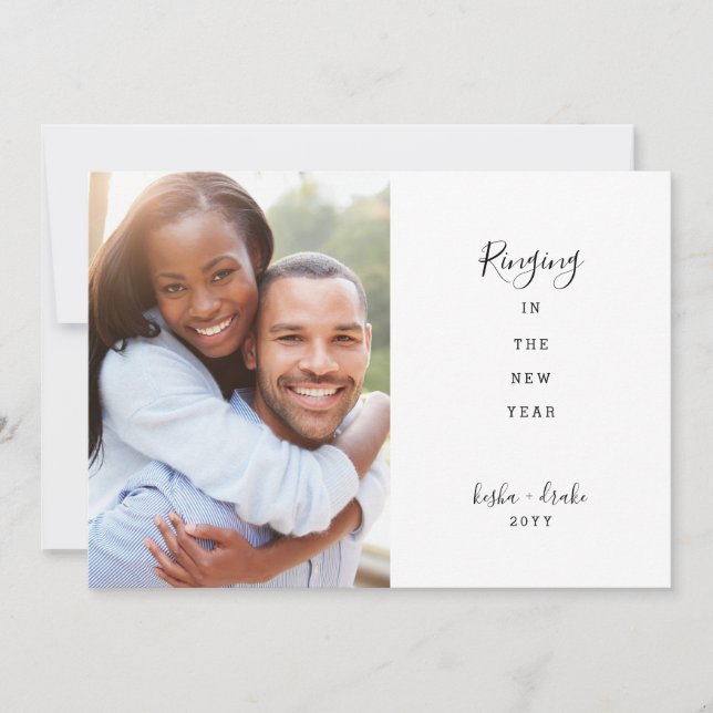 Reserve A Data Tocar No Casamento De Ano Novo Salvar A Data (Frente)