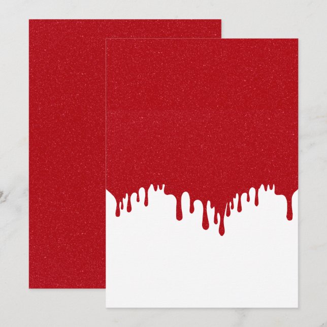 Reserve A Data Tomate Vermelho Gotejamento Personalizável Salvar  (Frente/Verso)