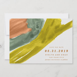 Reserve A Data Tonelada da Terra com Aquarela Moderna Salva a Dat