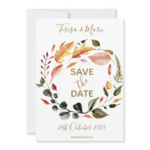 Tons Florais em Aquarela Outono Rústico