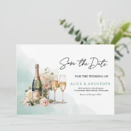 Reserve A Data Trenby Bride Floral Green Wedding
