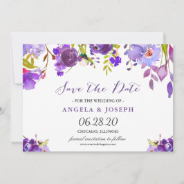 Reserve A Data Trendy Ultra Violet Purple Floral Salve a Data