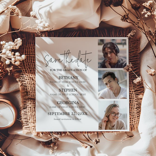 Reserve A Data Triple Celebration 3 Photo Graduation (Criador carregado)