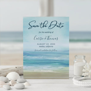 Reserve A Data Tropical Beach Ocean Waves Watercolor