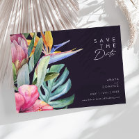 Tropical Floral Colorida | Horizontal Roxo