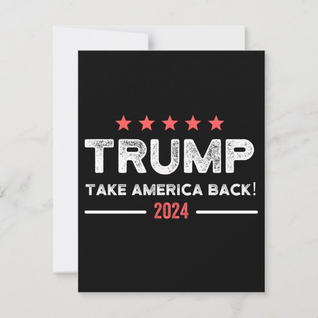 Reserve A Data Trump 2024 Retire a América (Frente)