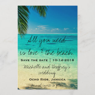 Reserve A Data Tudo que você precisa é amor e a praia salve a dat
