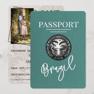 Reserve A Data Turquesa Brasil Passaporte Salvar Data