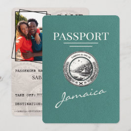 Reserve A Data Turquesa Jamaica Passaporte Salvar Data