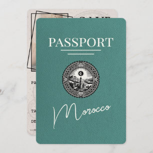 Reserve A Data Turquesa Passaporte Marrocos Exceto Data