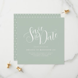 Reserve A Data Typografia Elegante Sage Weding