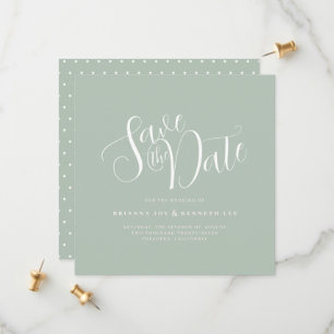 Reserve A Data Typografia Elegante Sage Weding