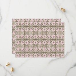 Reserve A Data um padrão cor-de-rosa e castanho sobre fundo branc