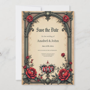 Reserve A Data Um romance gótico. Um ornamentado, estilo gótico