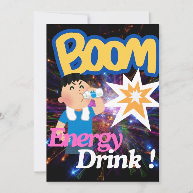 Reserve A Data Uma bebida para lhe acordar: Energy Drink (Frente)