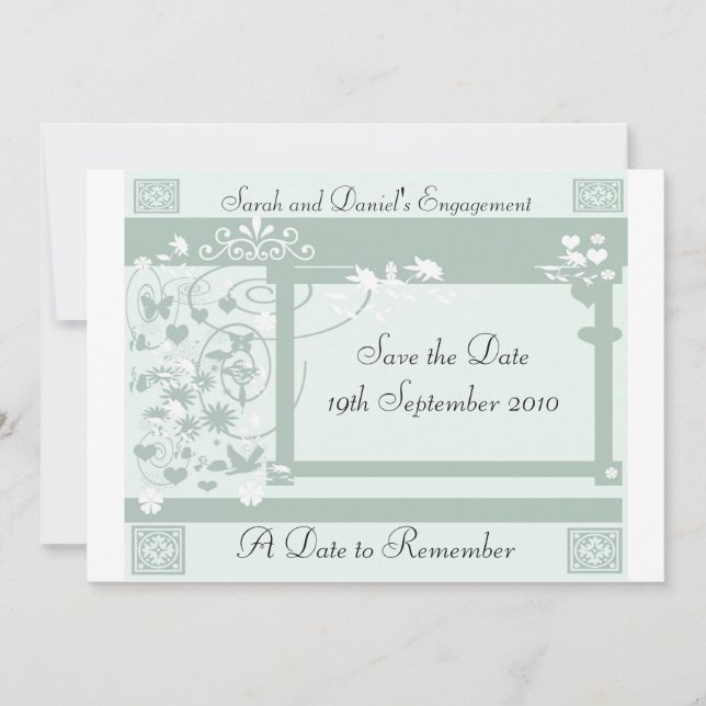 Reserve A Data Uma data para lembrar (Frente)