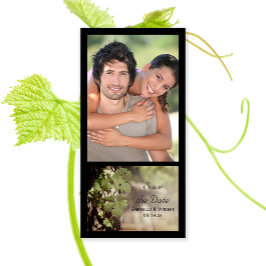 Reserve A Data Uvas Sai do Casamento de Vinha Salvar a Data