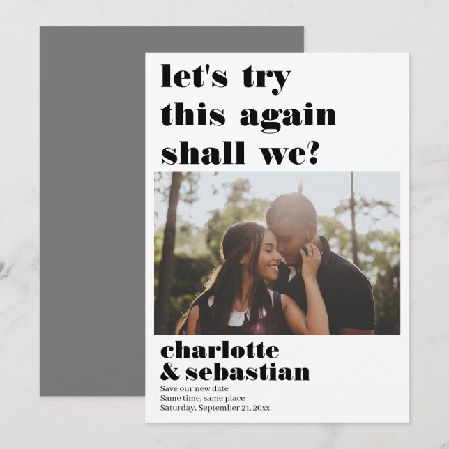 Reserve A Data Vamos Tentar Novamente Salvar a Foto da Data (Frente/Verso)