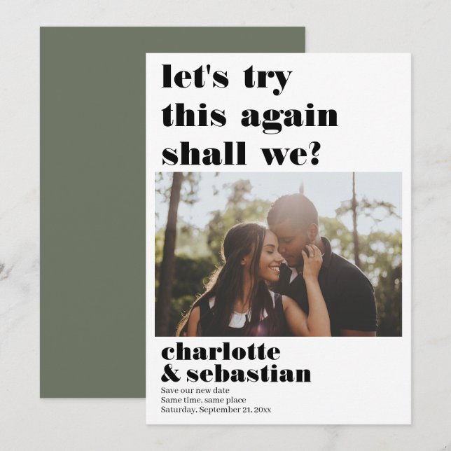 Reserve A Data Vamos Tentar Novamente Salvar a Foto da Data (Frente/Verso)