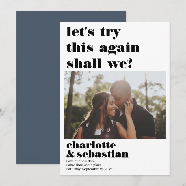 Reserve A Data Vamos Tentar Novamente Salvar a Foto da Data (Frente/Verso)