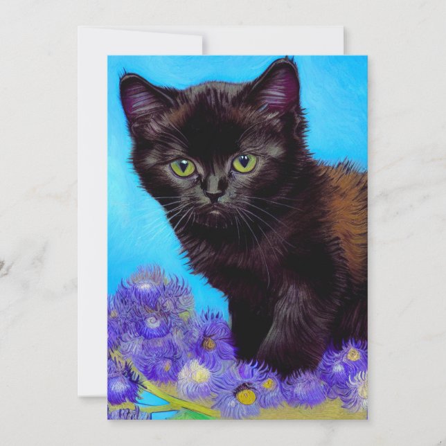 Reserve A Data Van Gogh Cat e Flores (Frente)