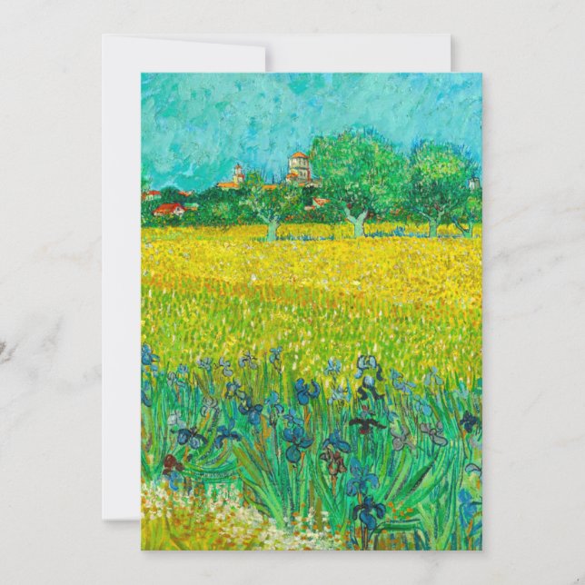 Reserve A Data Van Gogh Field com Irrises Perto de Arles (Frente)