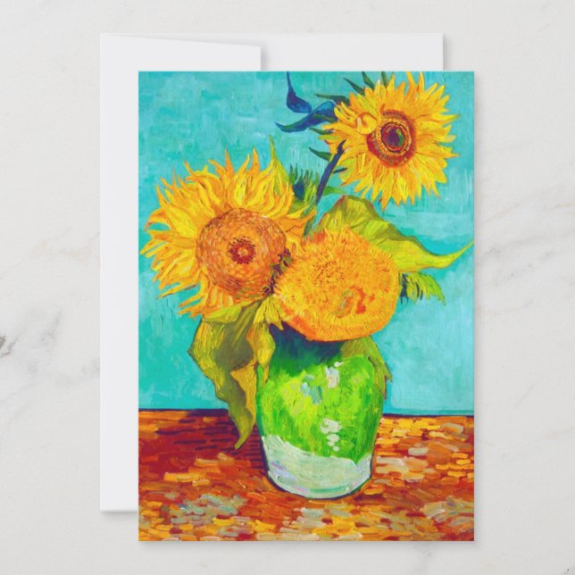 Reserve A Data Van Gogh Sunflowers  (Frente)