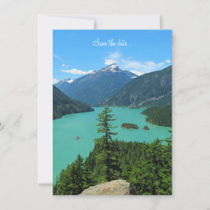Reserve A Data Vazio Snowy Mountain Turquoise Lake em Washington