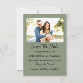 Reserve A Data Verde de Casamento de Foto da Floresta Woodland