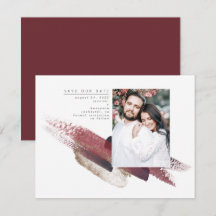Vermelho e Moderno Dourado Burgundy Salvem a Foto 