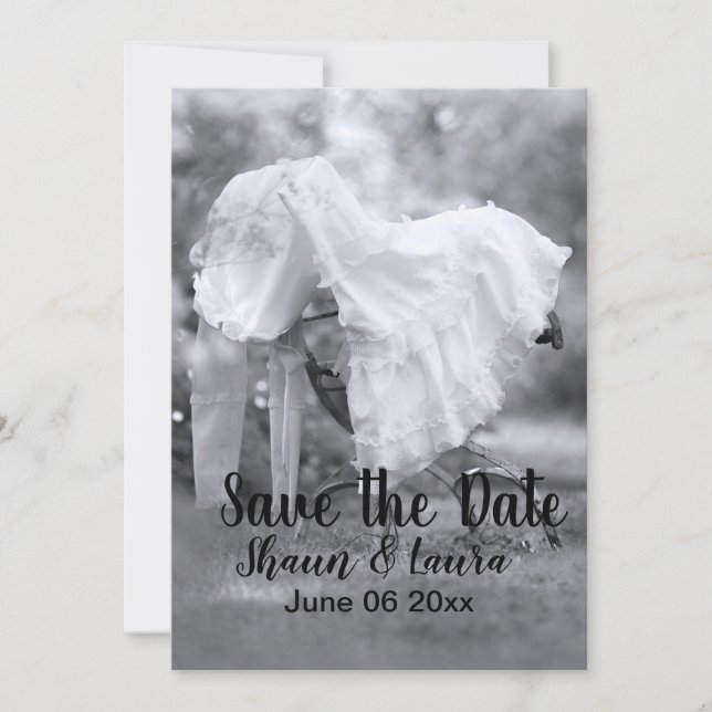 Reserve A Data Vestido de Noiva Save the Date (Frente)
