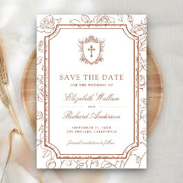 Reserve A Data Victorian White and Terracotta Catholic Wedding