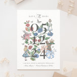 Reserve A Data Vintage Alice no Storybook de Fairytale no País da<br><div class="desc">Peça a seu convidado que marque seus calendários para seu encontro muito importante com nossa bela vintagem Alice no casamento temático da Terra Maravilha, salve a data. Perfeito para um casamento com a Alice no País das Maravilhas. Restauramos meticulosamente a icônica Alice no País das Maravilhas, a vintagem Alice nas...</div>
