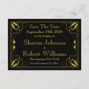 Reserve A Data Vintage Black Gilded Age Guarde A Placa De Data
