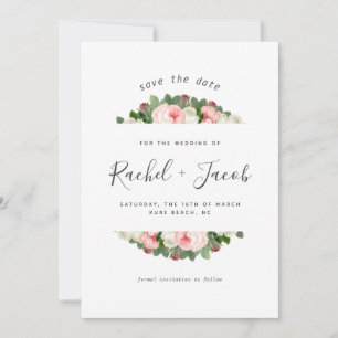 Reserve A Data Vintage Blush Pink Florals Salva a Data
