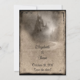 Reserve A Data Vintage Dark Castle Gothic Wedding