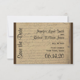 Reserve A Data Vintage Fleur de Lis Wedding (Salvar data)