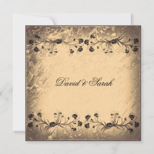 Reserve A Data Vintage Floral Casamento Salva A Data