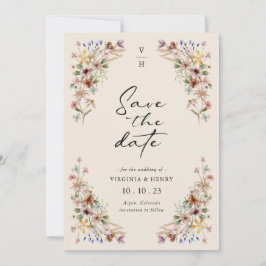 Reserve A Data Vintage Floral Foto