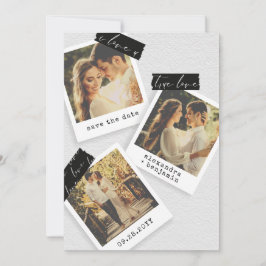Reserve A Data Vintage Foto Instantâneos Washington Casamento de