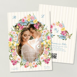 Reserve A Data Vintage French Photo Frame Monograma Wedding