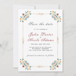 Reserve A Data Vintage Geometry Intrata Casamento Clássico de Mot