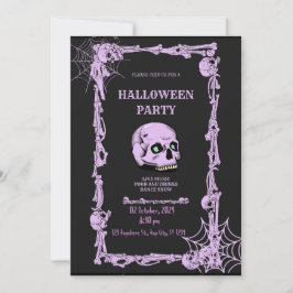Reserve A Data Vintage Gothic Skull Invitat do Partido Adulto Hal