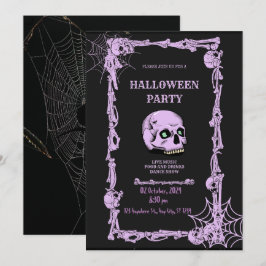 Reserve A Data Vintage Gothic Skull Invitat do Partido Adulto Hal